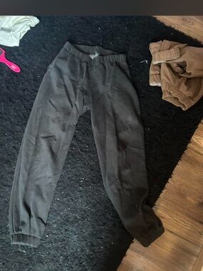 Brandy Melville Charcoal Black Jogger Pants